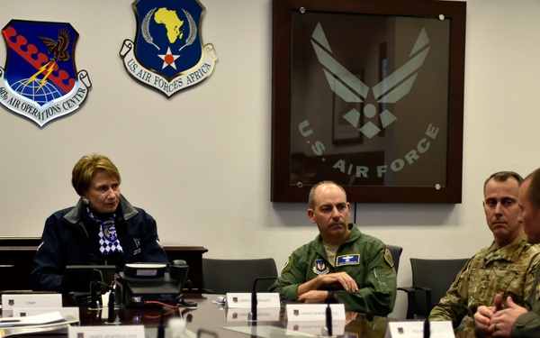 SECAF visits USAFE-AFAFRICA