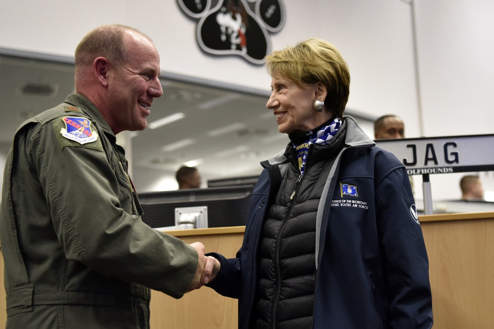SECAF visits USAFE-AFAFRICA