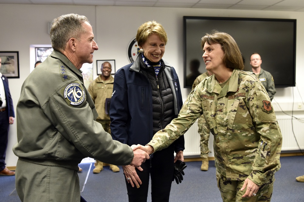SECAF visits USAFE-AFAFRICA