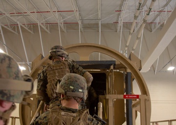 Camp Lejeune Marines take spin in egress trainer