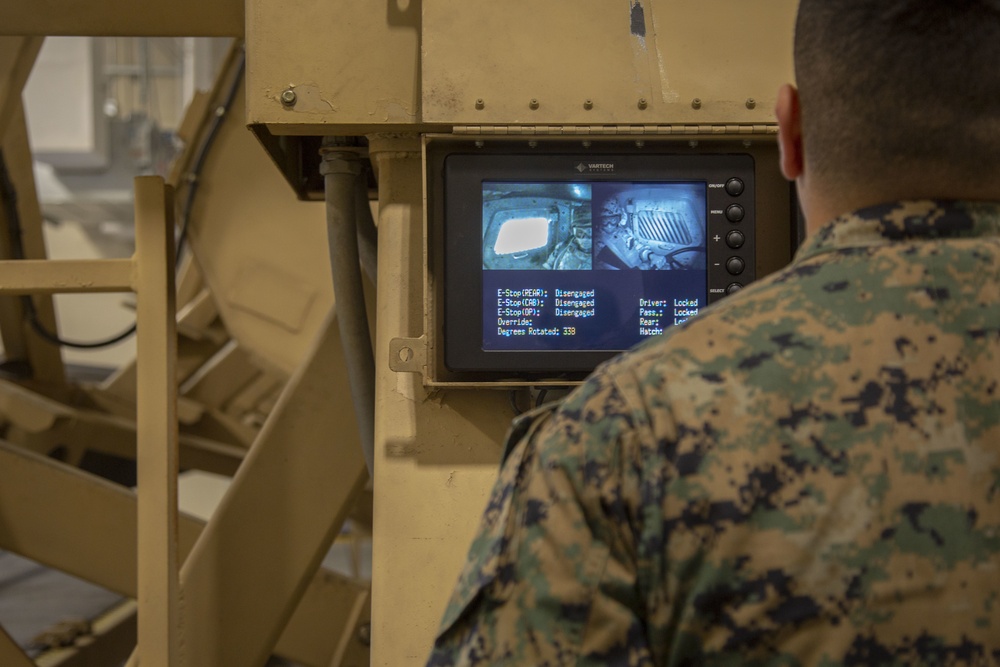 Camp Lejeune Marines take spin in egress trainer