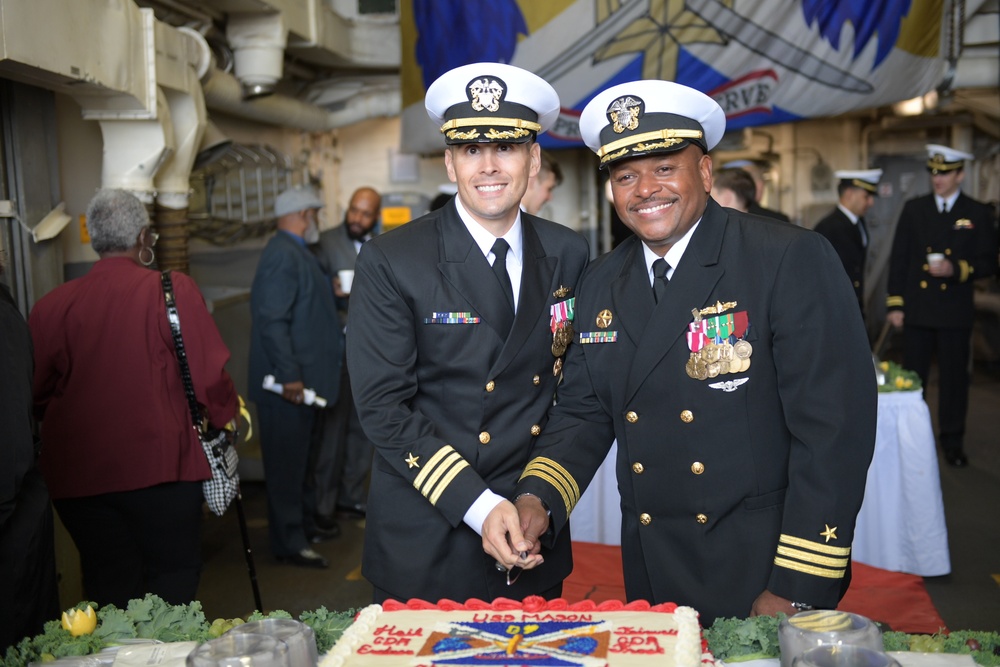 USS MASON CHANGE OF COMMAND