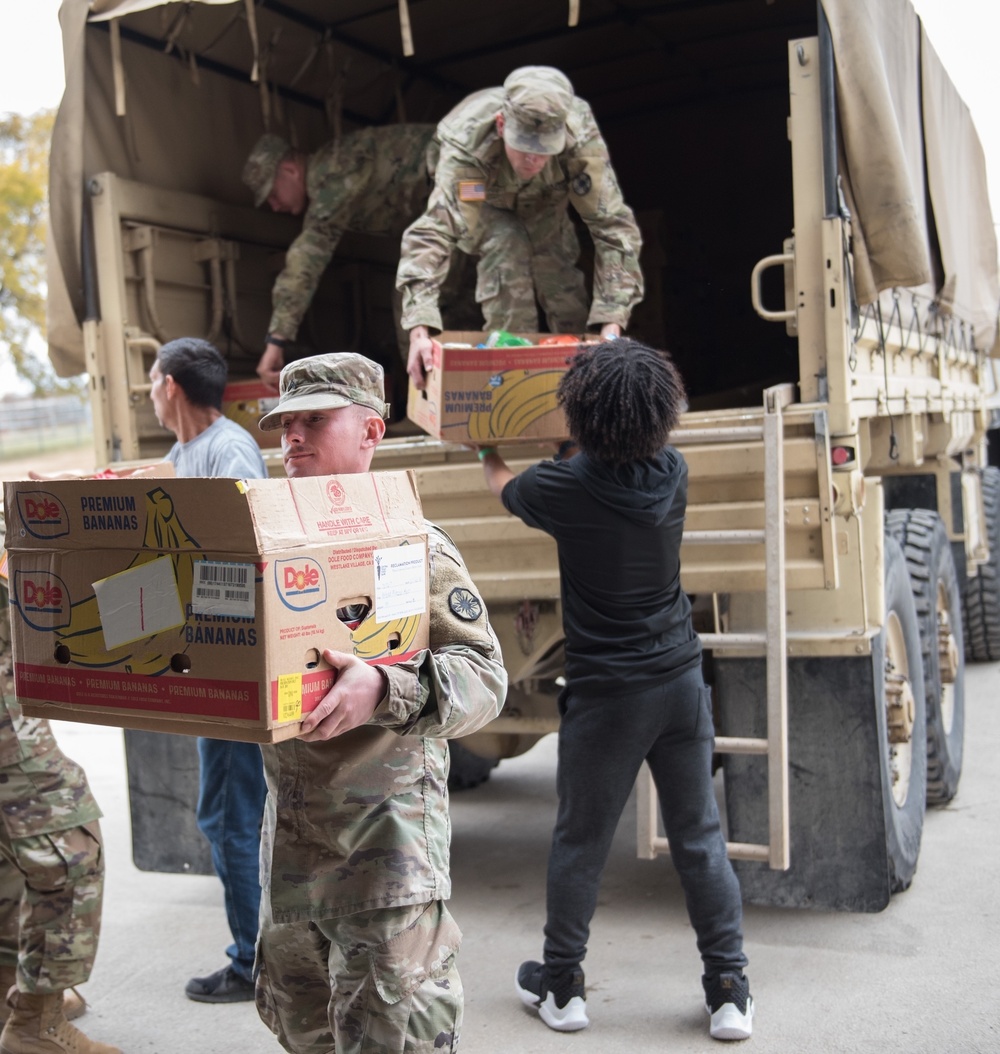 13th Expeditionary Sustainment Command, 61st Quartermaster Battalion, Fort Hood, Food for Families