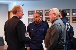 Coast Guard representatives attend Metlakatla Indian Community Council meeting