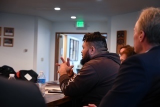 Coast Guard representatives attend Metlakatla Indian Community Council meeting