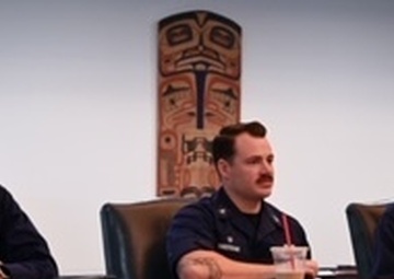 Coast Guard representatives attend Metlakatla Indian Community Council meeting