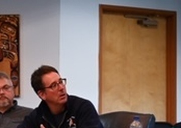 Coast Guard representatives attend Metlakatla Indian Community Council meeting