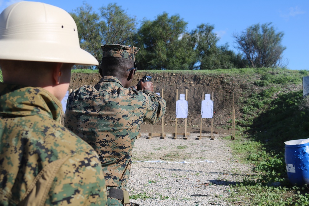 U.S. Marines Conduct Annual Pistol Qualification