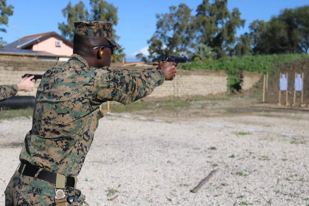 U.S. Marines Conduct Annual Pistol Qualification