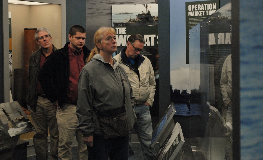 Naval Museum hosts entire staff of U.S. Army Transportation Museum for a visit