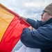 USS Harpers Ferry Conducts Flag Hoist Exercise