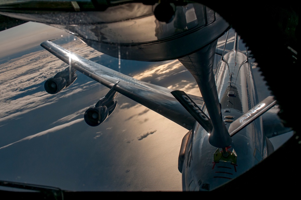 Rickenbacker KC-135s train with NATO AWACS aircraft