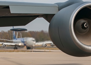 121st maintenance and air crew personnel support NATO aircraft refueling