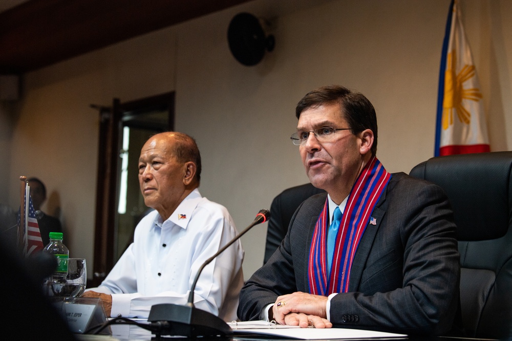 SecDef Esper and Philippine Defense Secretary Delfin Lorenzana Hold Press Conference