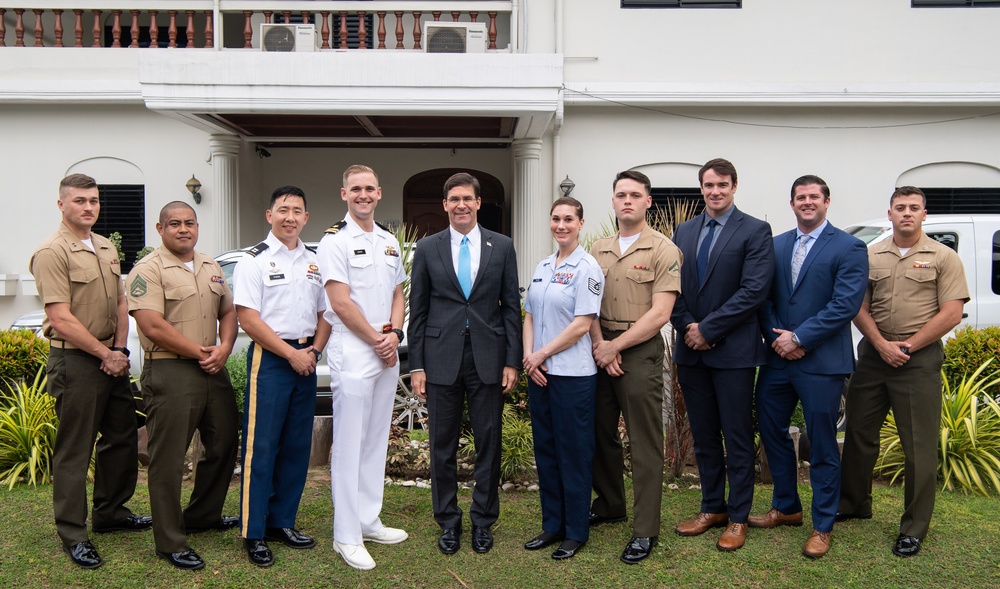 SecDef Esper meets with Service Members in Manila