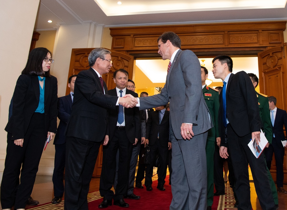 SecDef Esper Meets Vietnam Executive Secretary Trần Quốc Vượng