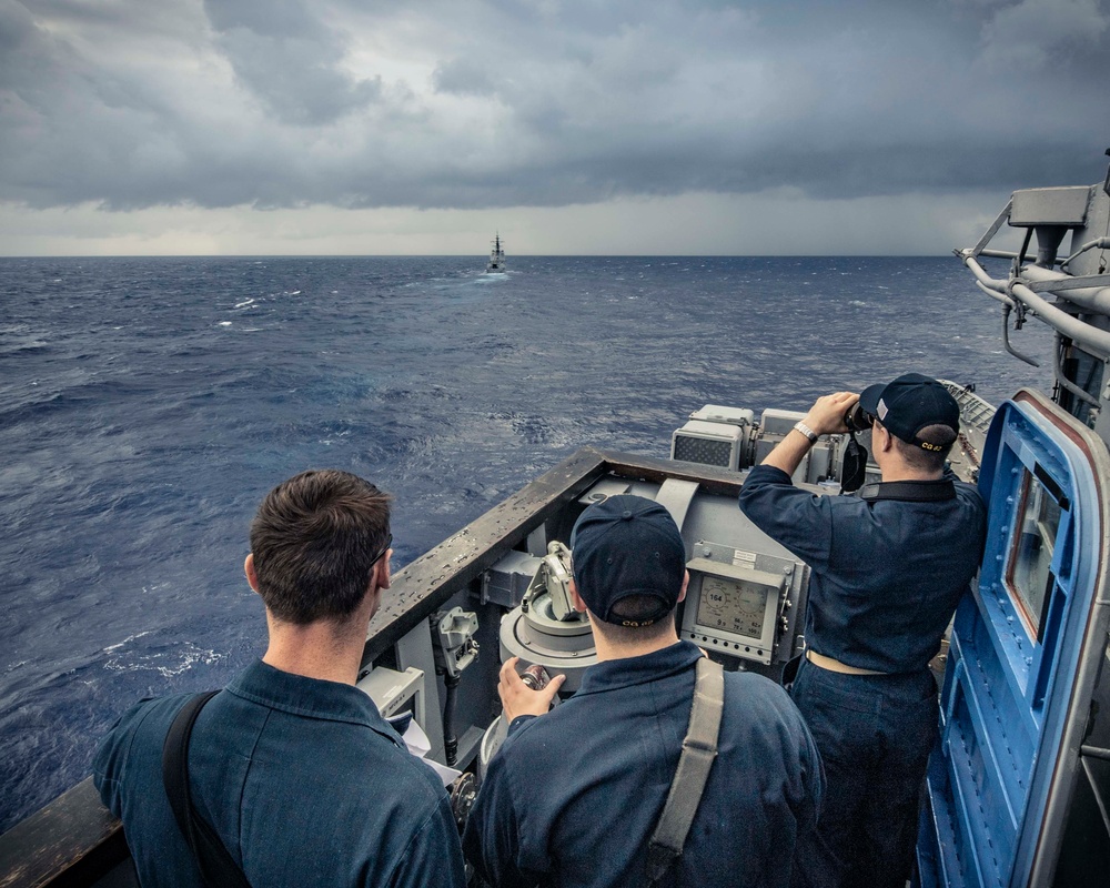 USS Chancellorsville participates in Pacific Vanguard 2019