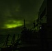 The Aurora Borealis is seen aboard USS Gridley