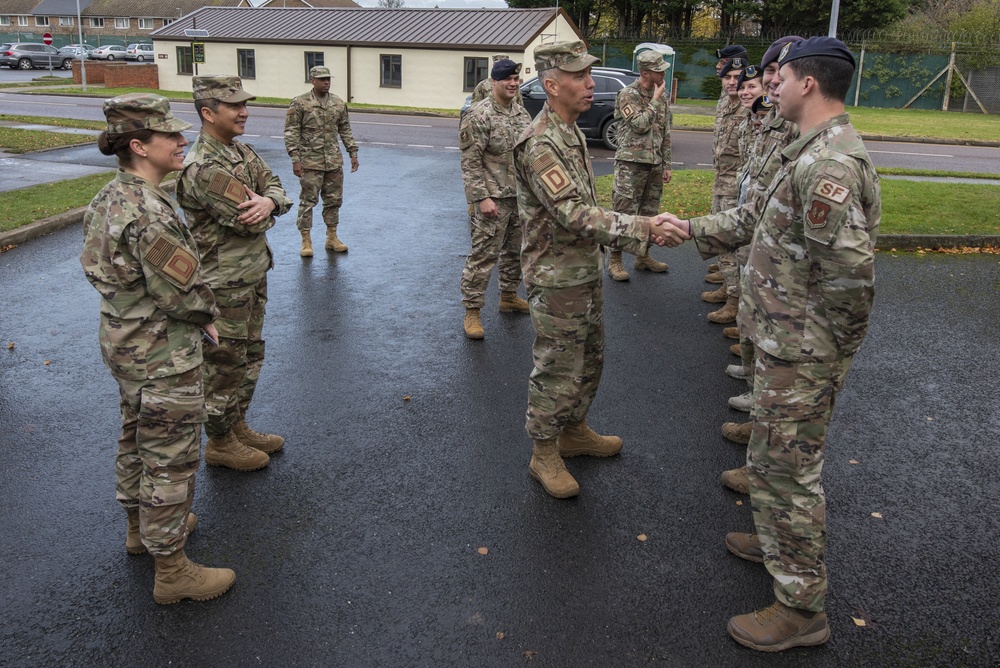 AFIMSC leadership tours RAF Mildenhall