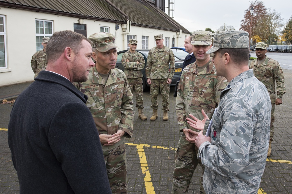 AFIMSC leadership tours RAF Mildenhall