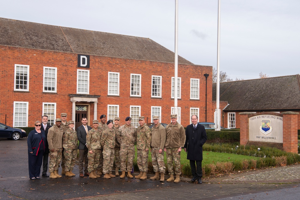 AFIMSC leadership tours RAF Mildenhall