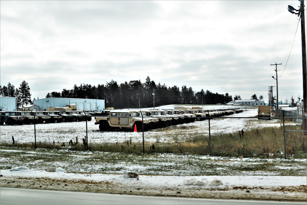 November snowfall at Fort McCoy