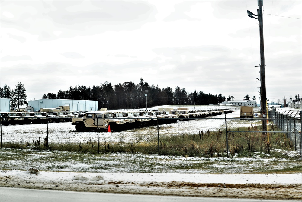 November snowfall at Fort McCoy