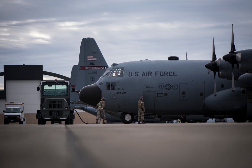 Chief Master Sgt. Randy Nelson has Final Flight with 179th Airlift Wing