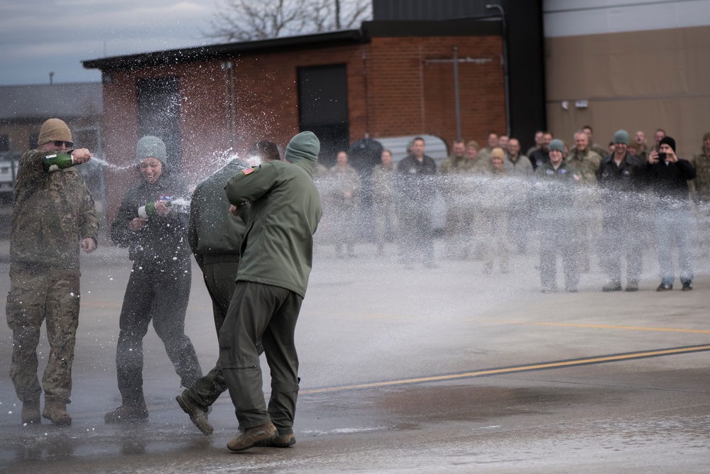 Chief Master Sgt. Randy Nelson has Final Flight with 179th Airlift Wing