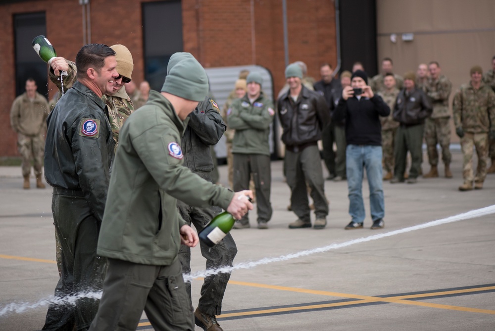 Chief Master Sgt. Randy Nelson has Final Flight with 179th Airlift Wing