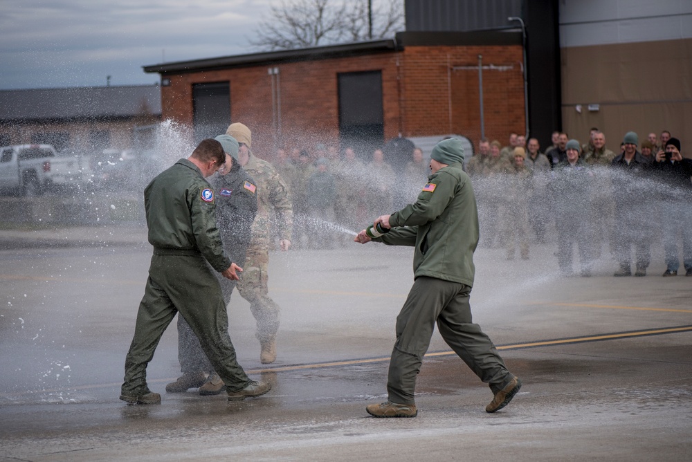 Chief Master Sgt. Randy Nelson has Final Flight with 179th Airlift Wing