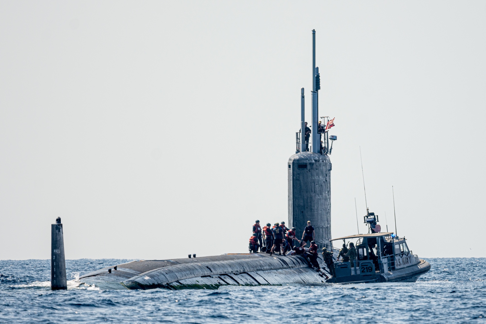 DVIDS - Images - USS Texas (SSN 775) rendezvous with CRS-1 patrol boat