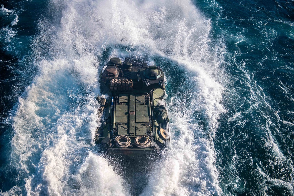 USS Harpers Ferry Conducts Well Deck Operations