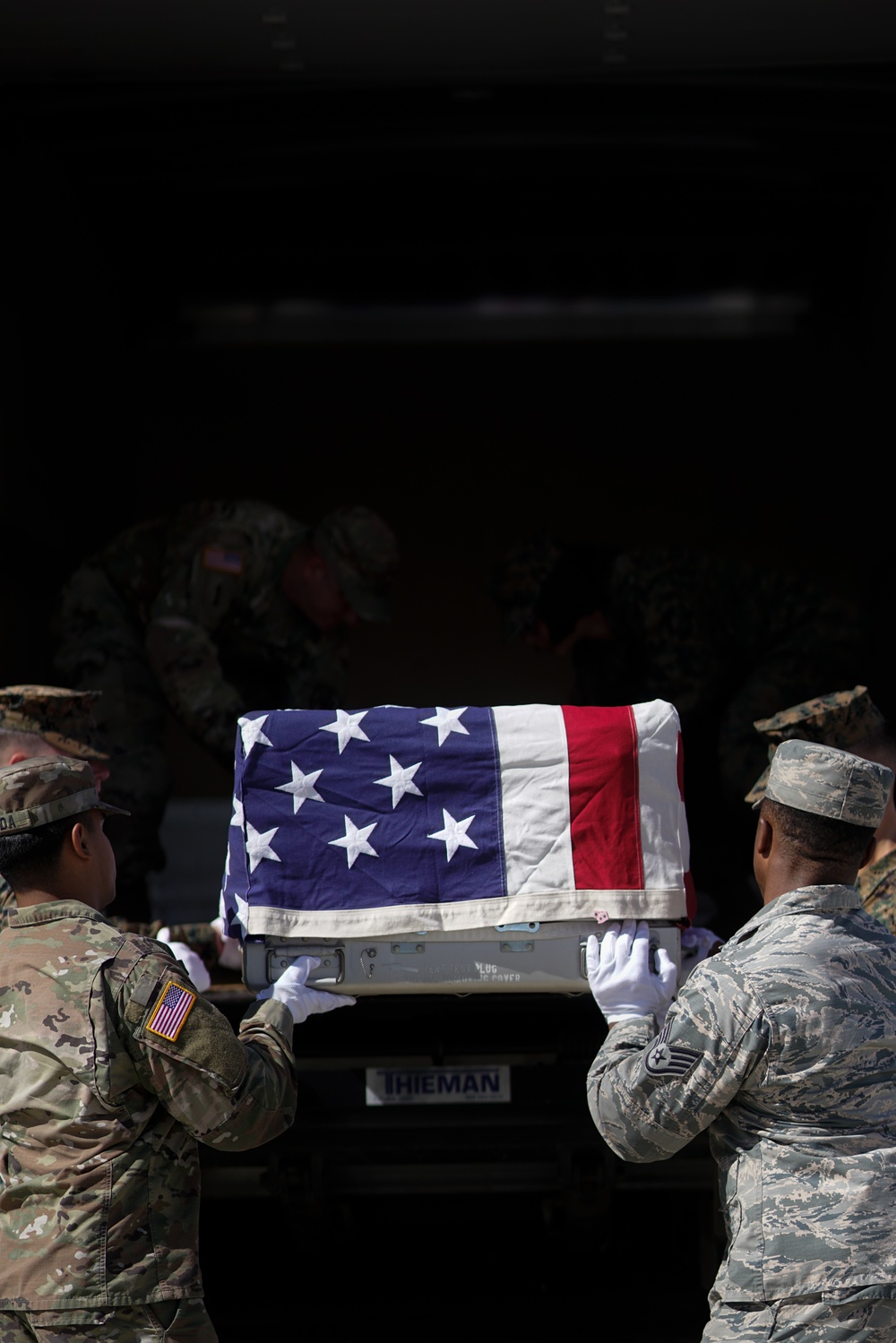 Unknown U.S. Service Members Remains Return from Philippines