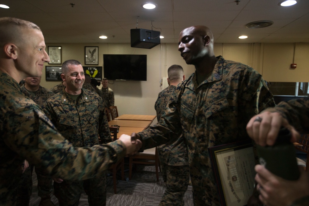 3rd Marine Division first sergeant is promoted to sergeant major