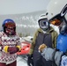 Airmen ride snowmobiles at Monarch mountain