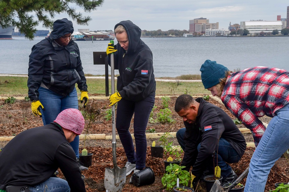 NMCP Staff and Volunteers Plant Pollinator Garden