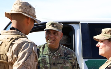 JFLCC Command Team Visits Service Members Working Along U.S. Southern Border