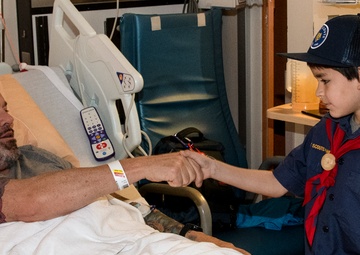Local Cub Scout Pack brings joy to Veterans