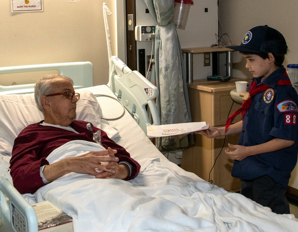 Local Cub Scout Pack brings joy to Veterans