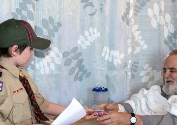 Local Cub Scout Pack brings joy to Veterans