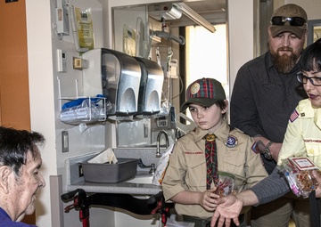 Local Cub Scout Pack brings joy to Veterans