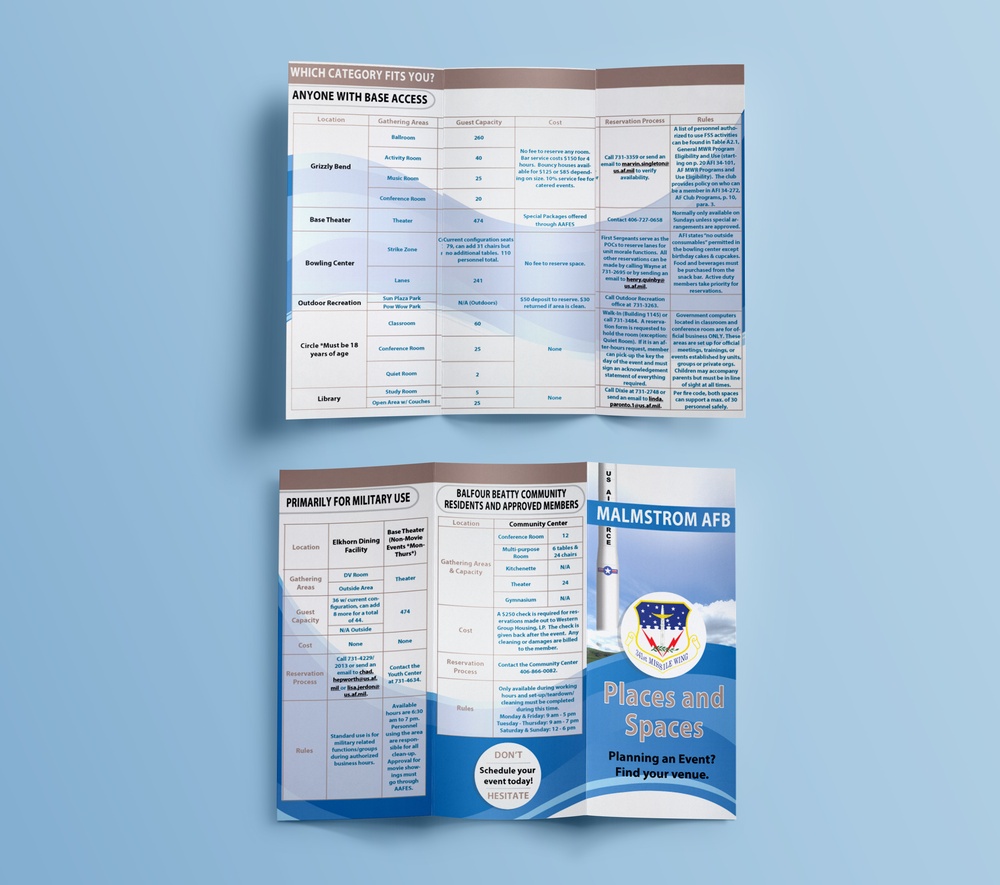 Places and Spaces Trifold Mockup