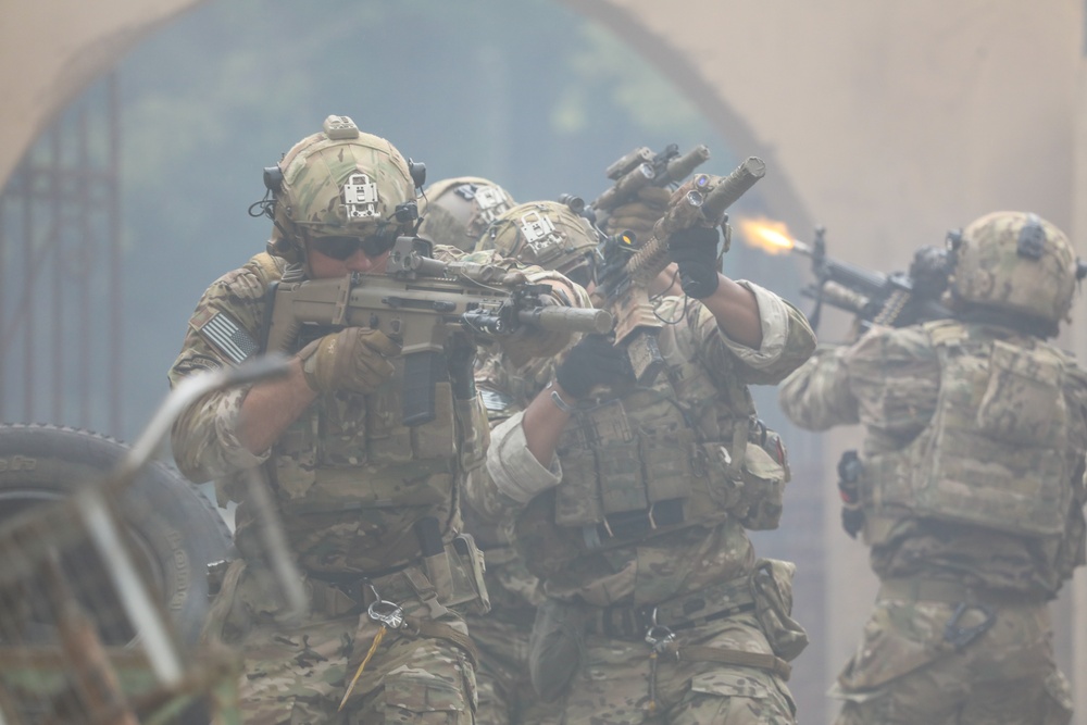Army Rangers conduct training operations