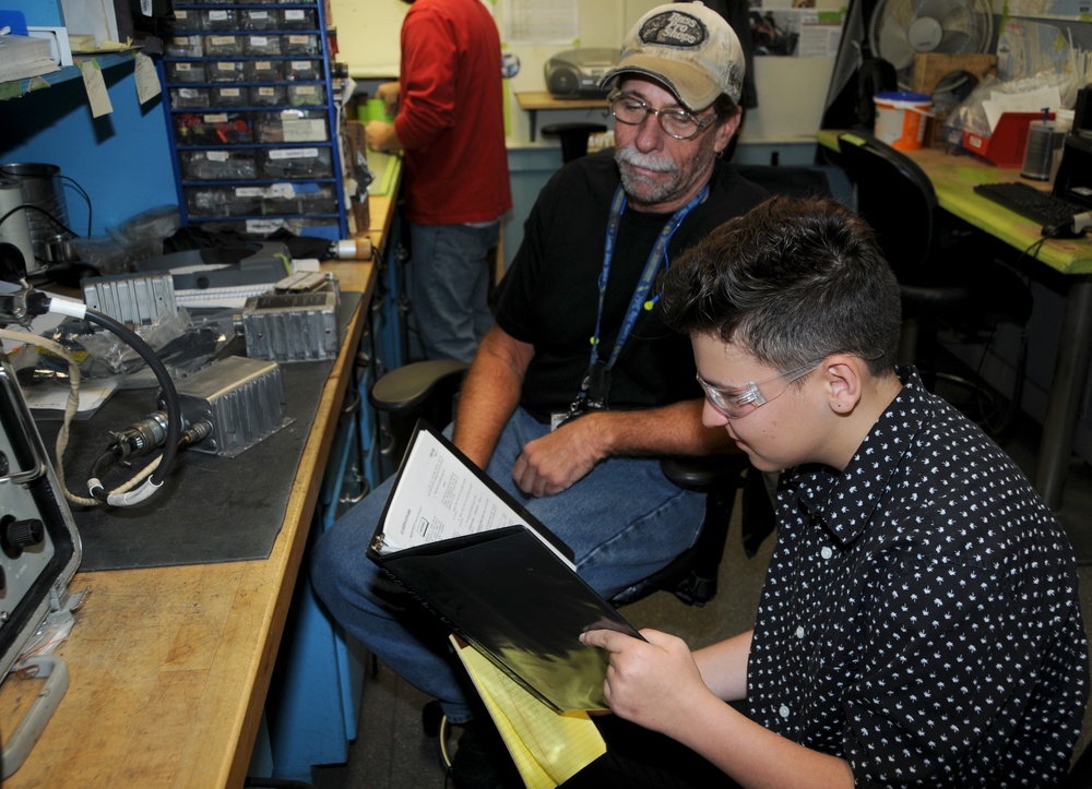 Students learn the ropes during job shadow event at FRCE