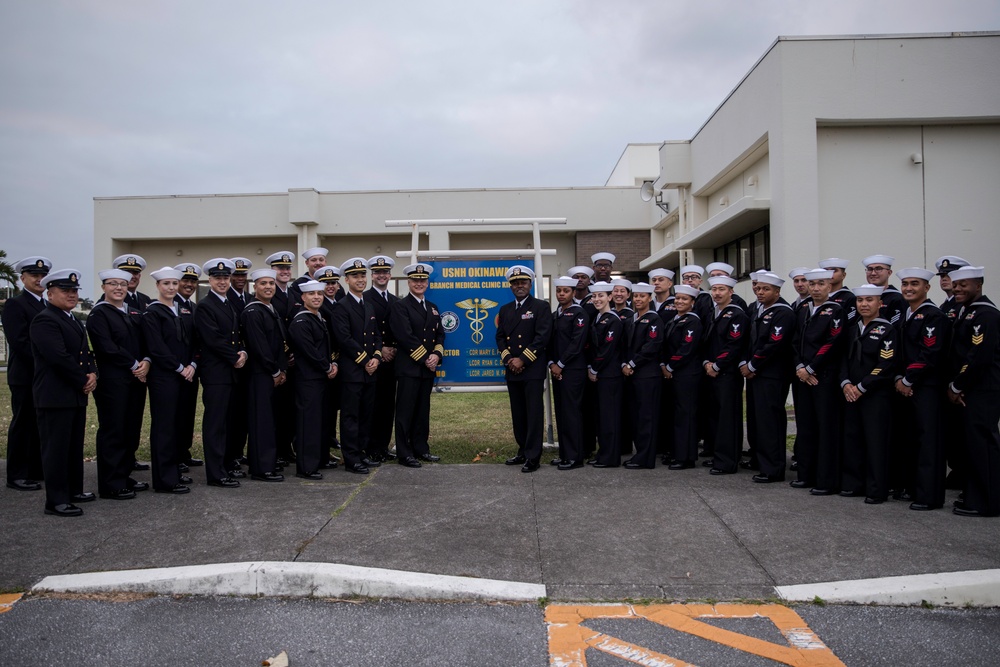 Seasons Change | Sailors participate in dress blue inspections