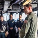 Rear Adm. John Gumbleton Visits USS Harpers Ferry