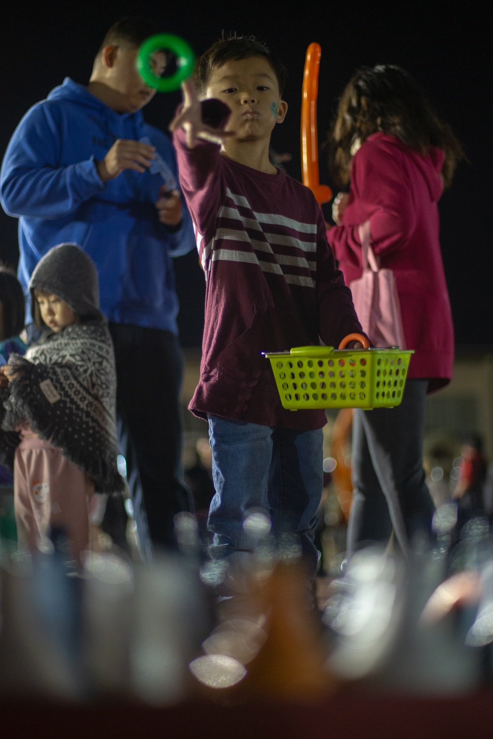 U.S. service members, friends, and families partake in a fall festival event during Fuji Viper 20-2
