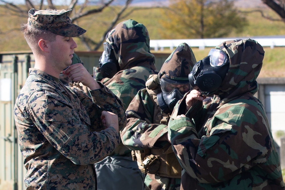U.S. Marines conduct CBRN training during Fuji Viper 20-2