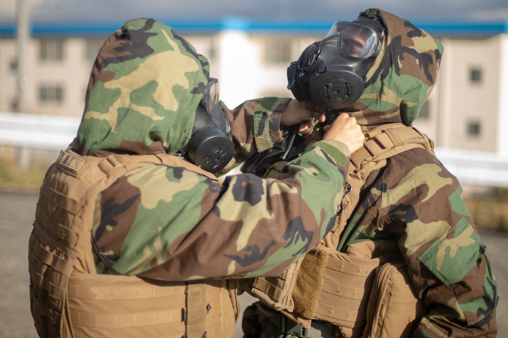 U.S. Marines conduct CBRN training during Fuji Viper 20-2